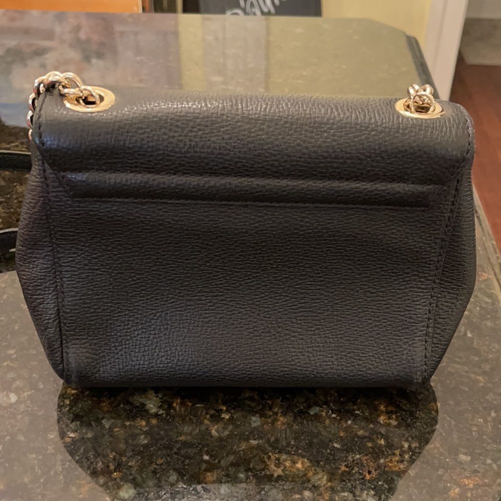 *Kate Spade* Black Leather Chain Handbag EUC - Picture 6 of 11